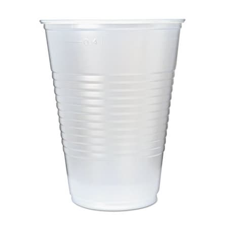 Fabri-Kal RK RIBBED COLD DRINK CUPS, 16OZ, TRANSLUCENT, 50/SLEEVE, 20 SLEEVES/CARTON, PK1000 RK16